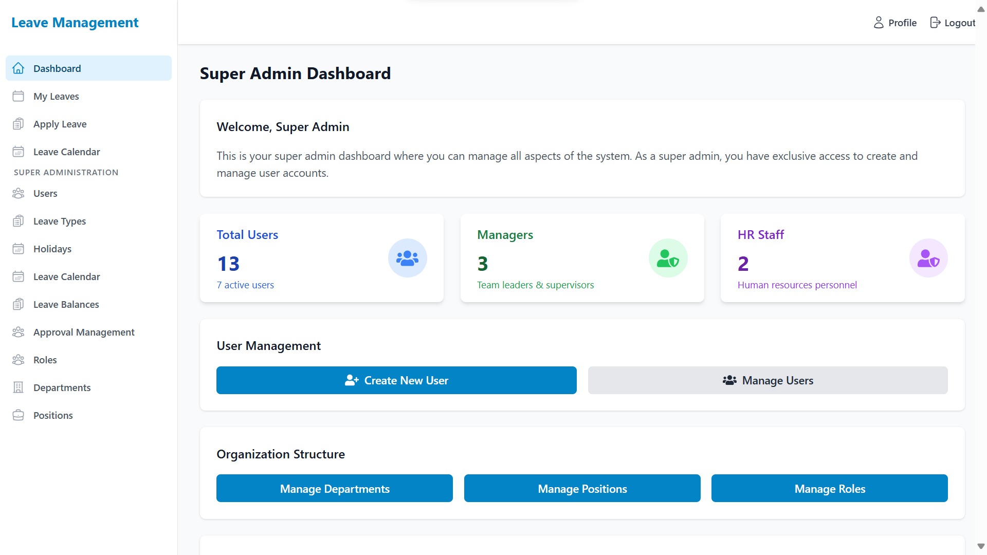 Leave Management System